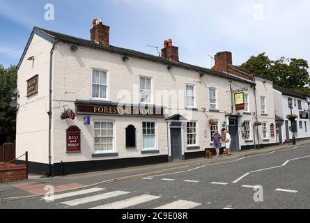 Foresters Arms traditionelle Country Pub in Tarporley in Cheshire Stockfoto