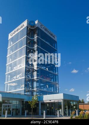 Carvana benutzte Automat. Oak Brook, Illinois. Stockfoto