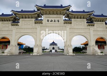 Taipei Taiwan - Historisches Tor Liberty Square Arch Stockfoto