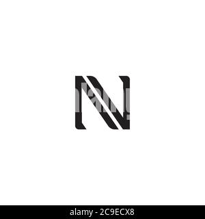Logo mit dem Buchstaben N/Icon-Design Stock Vektor