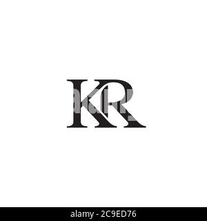 KR Monogram Logo / Icon Design Stock Vektor
