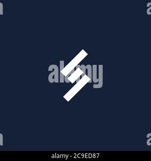 Buchstabe S und Diagramm-Logo / Symbol-Design Stock Vektor