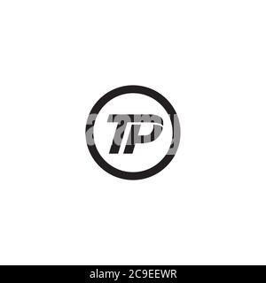 Letter TP Logo / Icon Design Stock Vektor