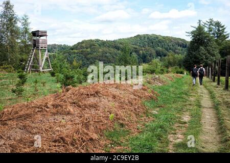 The survey in Ruhrgebiet and the nearn Umfeld wandernd ercunden. Stockfoto