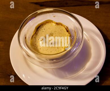 Gourmet-Gericht von Küchenchef Marc Homberger vom Hotel Florhof, Zürich, Schweiz Stockfoto