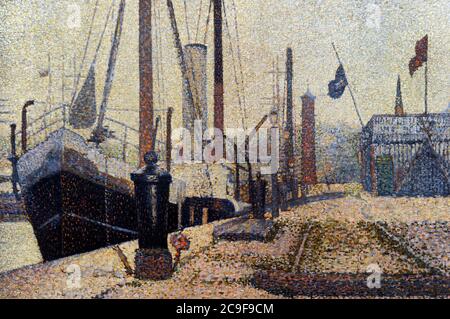 Georges Seurat (1859-1891). Französischer Maler. Die Maria in Honfleur, 1886. Nationalgalerie. Prag. Tschechische Republik. Stockfoto