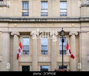 Canada House, High Commission of Canada in Großbritannien, Außenansicht, Trafalgar Square, London, England, Großbritannien Stockfoto