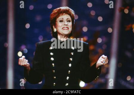 Musik liegt in der Luft, Musiksendung, Deutschland 1993, Sendung vom 14. November 1993, Gaststar: Caterina Valente Stockfoto