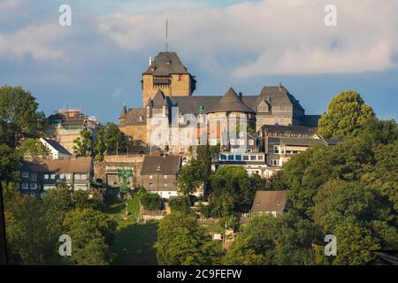 Blick auf Schloss Burg an der Wupper, Solingen Stockfoto