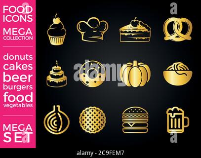 Mega Pack und Mega Set Vector Animals Icons Set EPS 10 Stock Vektor