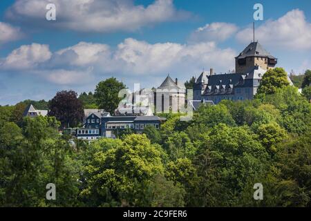 Blick auf Schloss Burg an der Wupper, Solingen Stockfoto