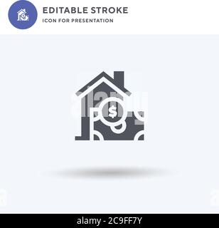 Kaufen Icon Vektor, gefüllt flache Zeichen, solide Piktogramm isoliert auf weiß, Logo-Illustration. Kaufen Symbol für Präsentation. Stock Vektor