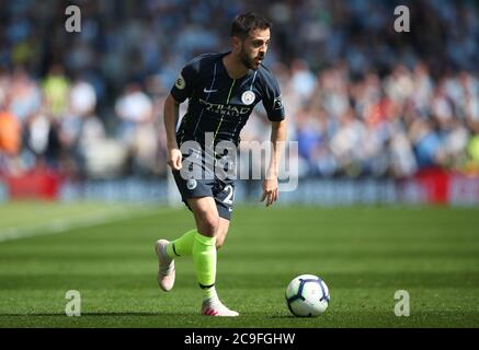 Bernardo Silva von Manchester City während des Premier League-Spiels im AMEX Stadium in Brighton. Stockfoto