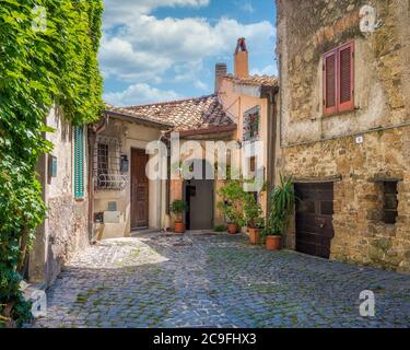 Castelnuovo di Porto, kleines und schönes Dorf in der Provinz Rom, Latium, Italien. Stockfoto