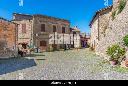 Castelnuovo di Porto, kleines und schönes Dorf in der Provinz Rom, Latium, Italien. Stockfoto