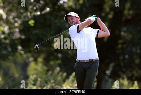 Der belgische Thomas Detry am zweiten Tag der Hero Open im Forest of Arden Marriott Hotel and Country Club, Birmingham. Stockfoto