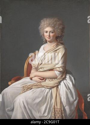 Jacques-Louis David, Anne-Marie-Louise Thélusson, Comtesse de Sorcy (1790). Stockfoto