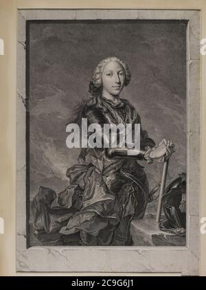 Jacobite Breitseite - Porträt von Prinz Henry. Stockfoto