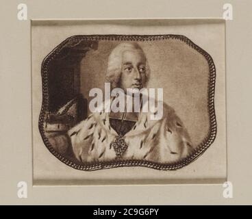 Jacobite Breitseite - Porträt von Prinz Henry im älteren mittleren Alter. Stockfoto