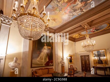 Der Innenraum des Königspalastes, Amsterdam, Niederlande, Europa Stockfoto