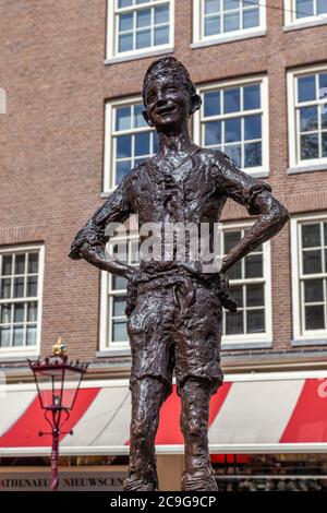 Die Kleine Darling Statue, Amsterdam, Niederlande Stockfoto