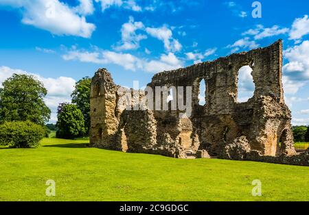 Sherborne Old Castle in Dorset. Ein gut erhaltenes englisches Erbe. Stockfoto