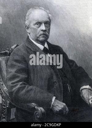 HERMANN von Helmholtz (1821-1894), deutscher Arzt und Physiker Stockfoto