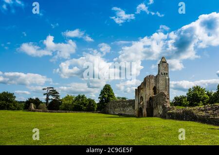 Sherborne Old Castle in Dorset. Ein gut erhaltenes englisches Erbe. Stockfoto