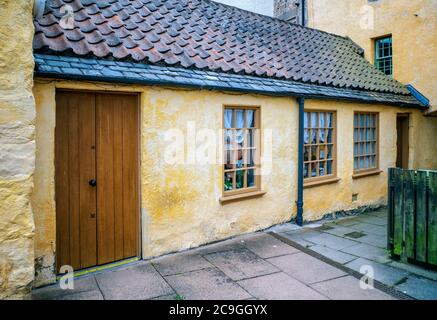 Shop in Alley in Haddington, East Lothian, Schottland, UK Stockfoto