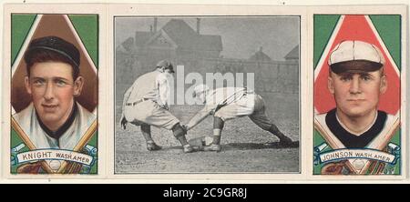 Jack Knight-Walter Johnson, Washington Nationals, Baseball-Kartenportrait Stockfoto