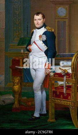 Jacques-Louis David - der Kaiser Napoleon in seinem Studium an den Tuilerien Stockfoto