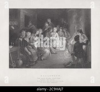 J. M. Wright - Edward Scriven - Robert Burns - Halloween - Teilrestaurierung. Stockfoto