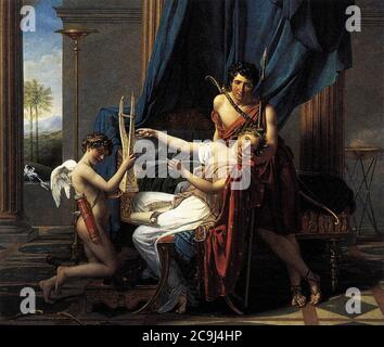 Jacques-Louis David - Sappho und Phaon Stockfoto