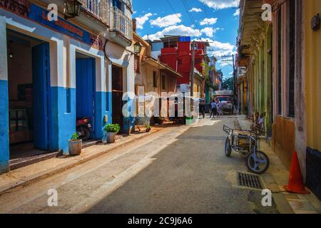 Havanna, Kuba, Juli 2019, urbane Szene in der Calle Jesus Maria eine Straße im ältesten Teil der Stadt Stockfoto