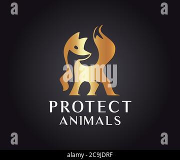 Schützen, Look After Tier und Wild Life Vektor-Design Stock Vektor