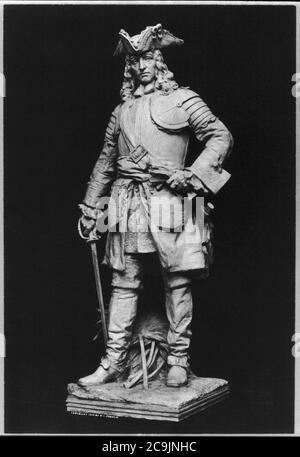 James Edward Oglethorpe, 1698-1785, volle Länge Statue, nach rechts Stockfoto