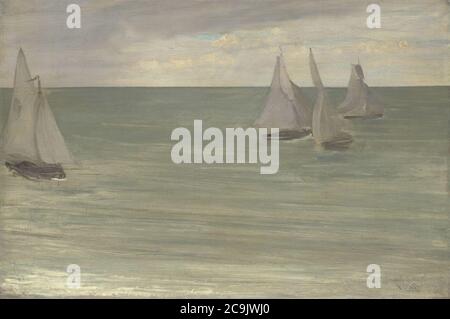 James McNeill Whistler - Trouville (Grau und Grün, das silberne Meer) Stockfoto