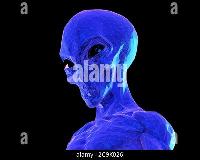 Alien, Illustration. Stockfoto