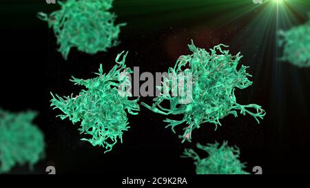 Amöbe, Computer-Illustration. Stockfoto
