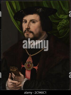 Jan Gossaert (genannt Mabuse) (Niederlandisch - Porträt von Francisco de los Cobos y Molina Stockfoto