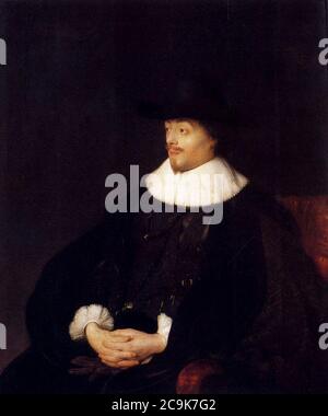 Jan Lievens - Portret van Constantijn Huygens. Stockfoto