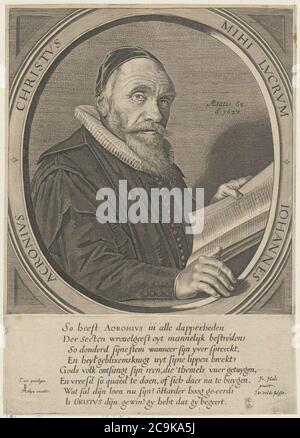 Jan van de Velde und Pieter Molijn - Gravieren von Johannes Acronius nach Frans Hals - UBVU001-1-ACR-001. Stockfoto