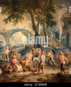 Jan van Orley, Augustin Coppens - The Vintage. Stockfoto