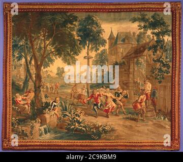 Jan van Orley, Augustin Coppens - May Dance. Stockfoto