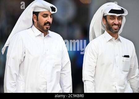 Saudi-muslimische Männer, Doha, Katar Stockfoto