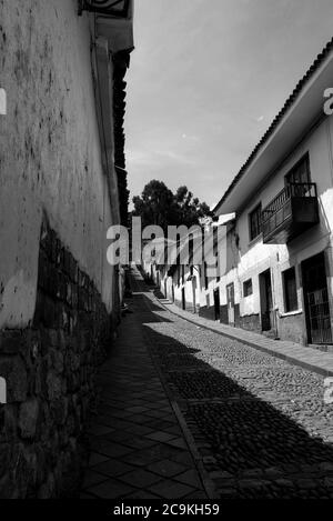 Seitenstraßen von Cusco Stockfoto