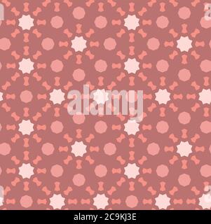 Koralle orange Farbe geometrisches Muster. Vektor wiederholende Textur für Stoff-Design, Stoff, Textil Stock Vektor