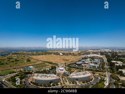 Mountain View, CA, USA - 1. Dezember 2019: Google-Zentrale in Googleplex HQ Gebäude B45 Hauptcampus im Silicon Valley Stockfoto