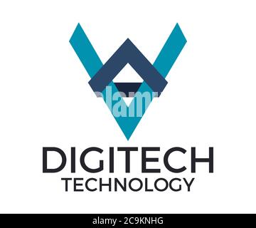 Technologie-Logo, Tech-Firma Logo Vektor-Design, Vollständige Vektor-Vorlage Eps 10 Stock Vektor