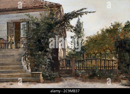 Kobke Christen - The Garden Steps Leading to the Artist's Studio on Blegdammen - Danish School - 19th and early 20th century Stockfoto